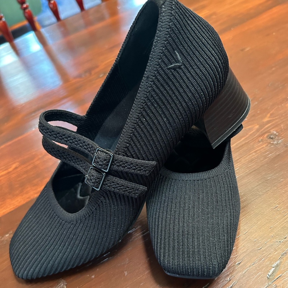 Vivaia Square-Toe Mary-Jane Heels (Melody Pro Mary-Jane)